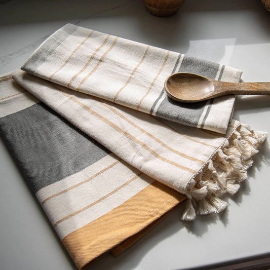 Stripe Kitchen Towels - Set of 3