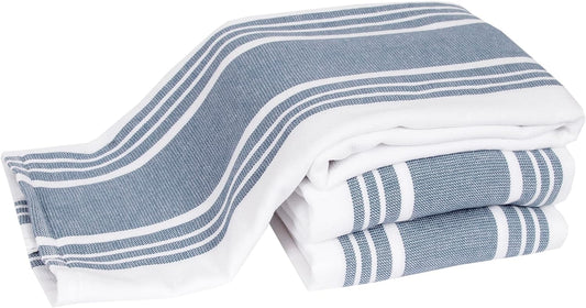 Set of 3 Coastal Cotton Kitchen Towels
