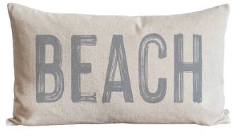 Beach Pillow Cover- Cover only