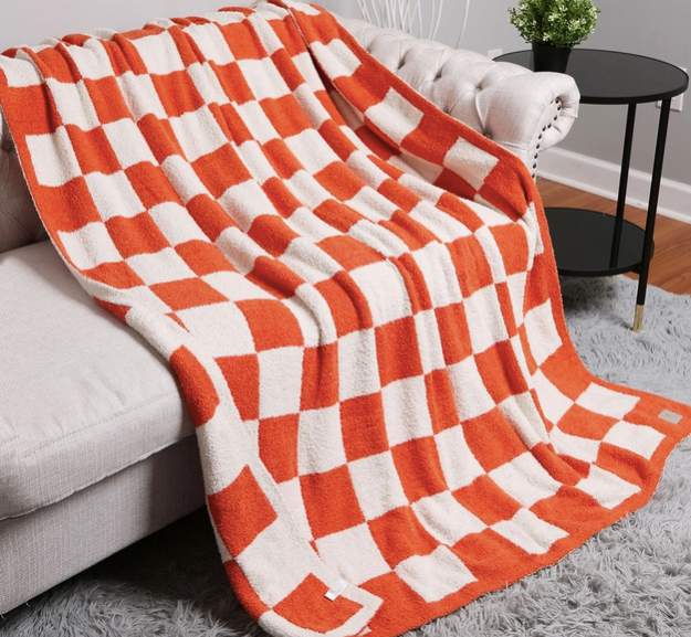 Checkerboard Throw Blanket - color options