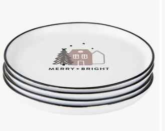 Merry + Bright Appetizer Plates (Set of 4)