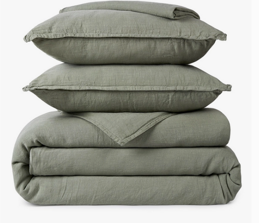Linen Bedding Set (Duvet Cover, pillowcase set, fitted sheet)