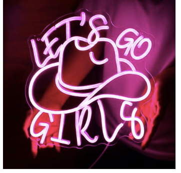 Lets Go Girls Pink Neon Light