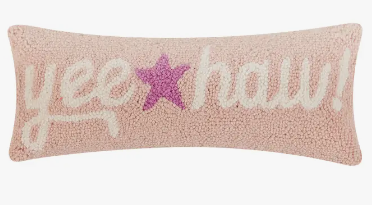 Yee Haw Pink Hook Pillow