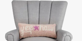 Yee Haw Pink Hook Pillow