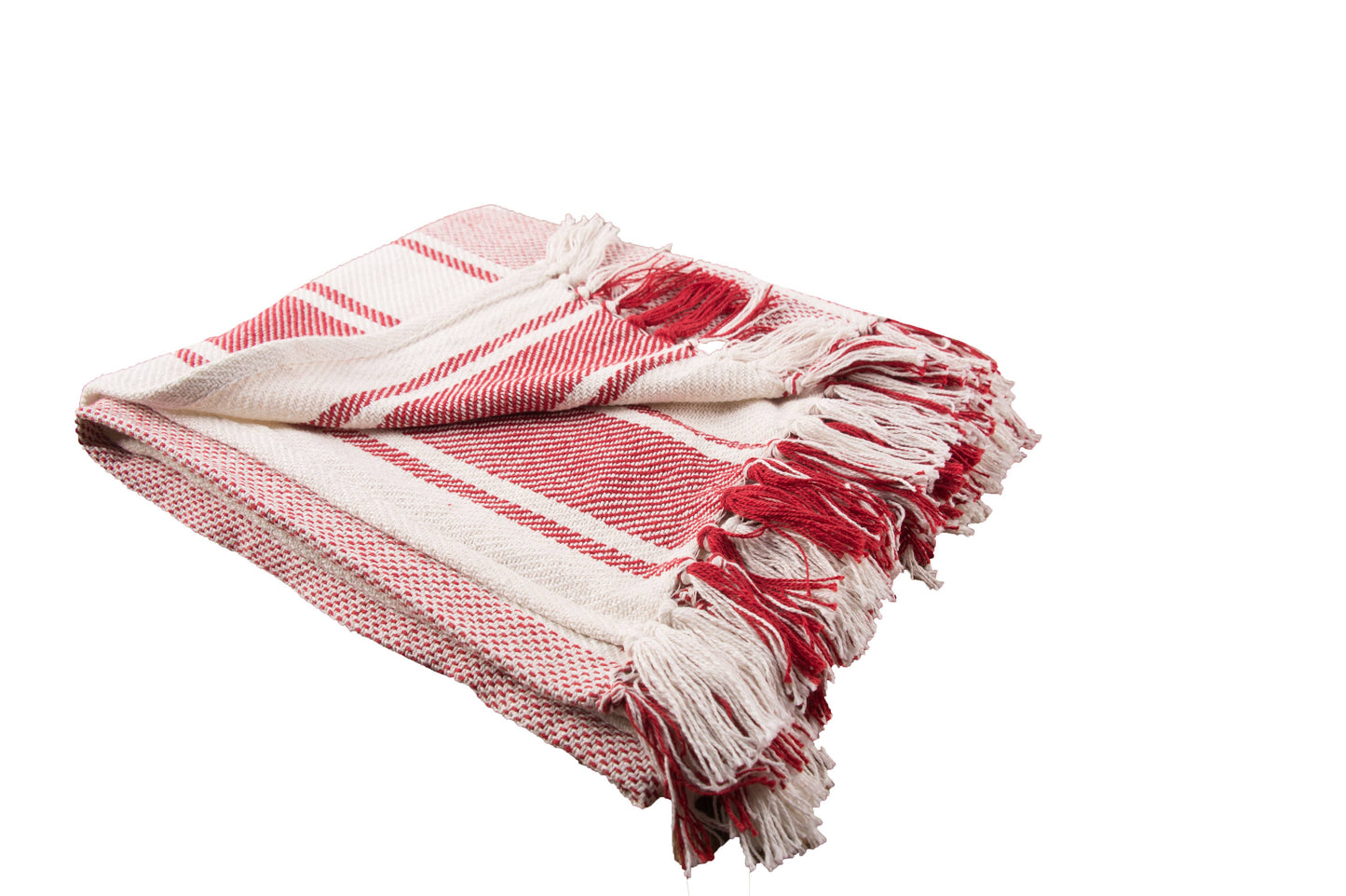 Channing Stripe Crimson Red 50" x 60" Throw Blanket
