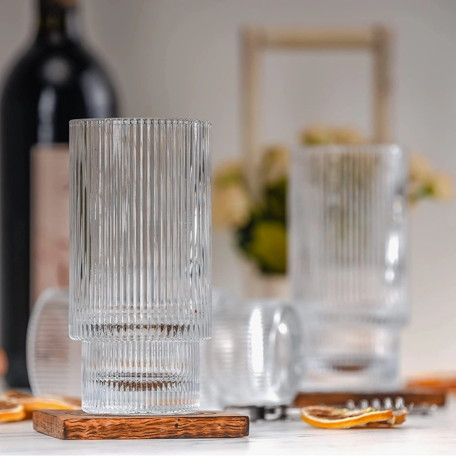 Ripple Glassware Set of 4 - Tall