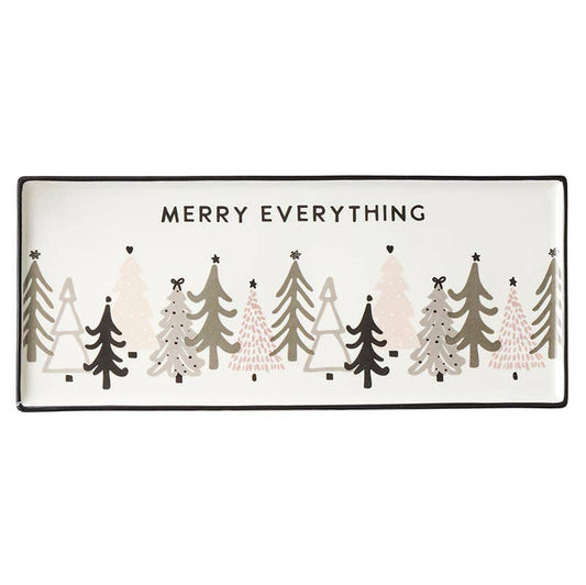 Christmas Village Ceramic Tray - Merry Everything