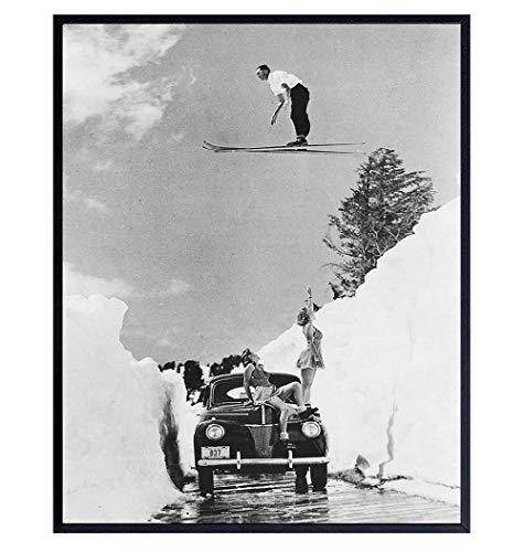 Vintage Ski Poster - 8x10