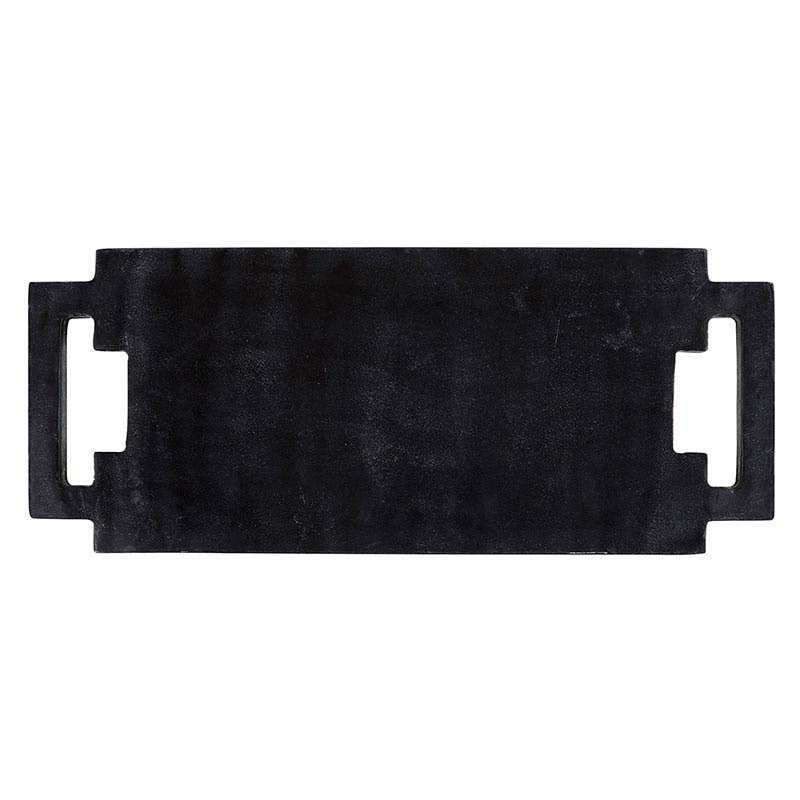 Double Handle Marble Board with Square Handle - Black